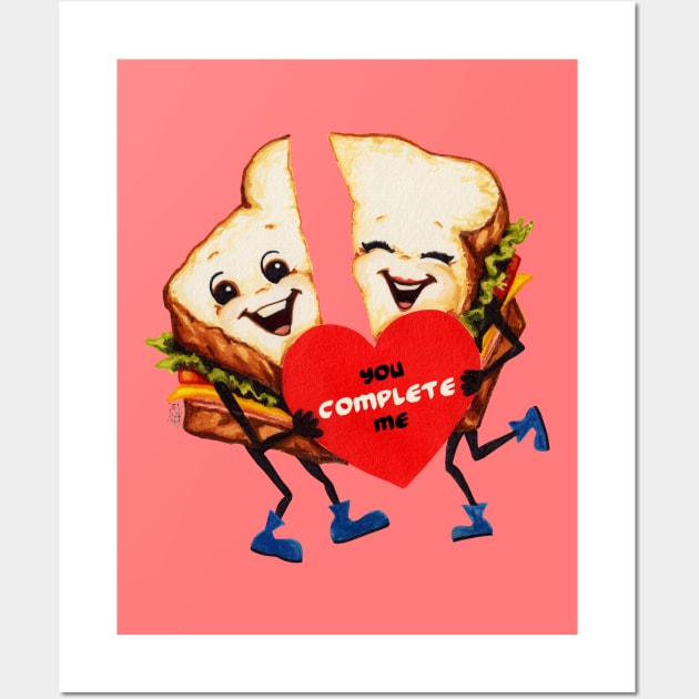 Valentine Sandwich Wall Art by KellyGilleran